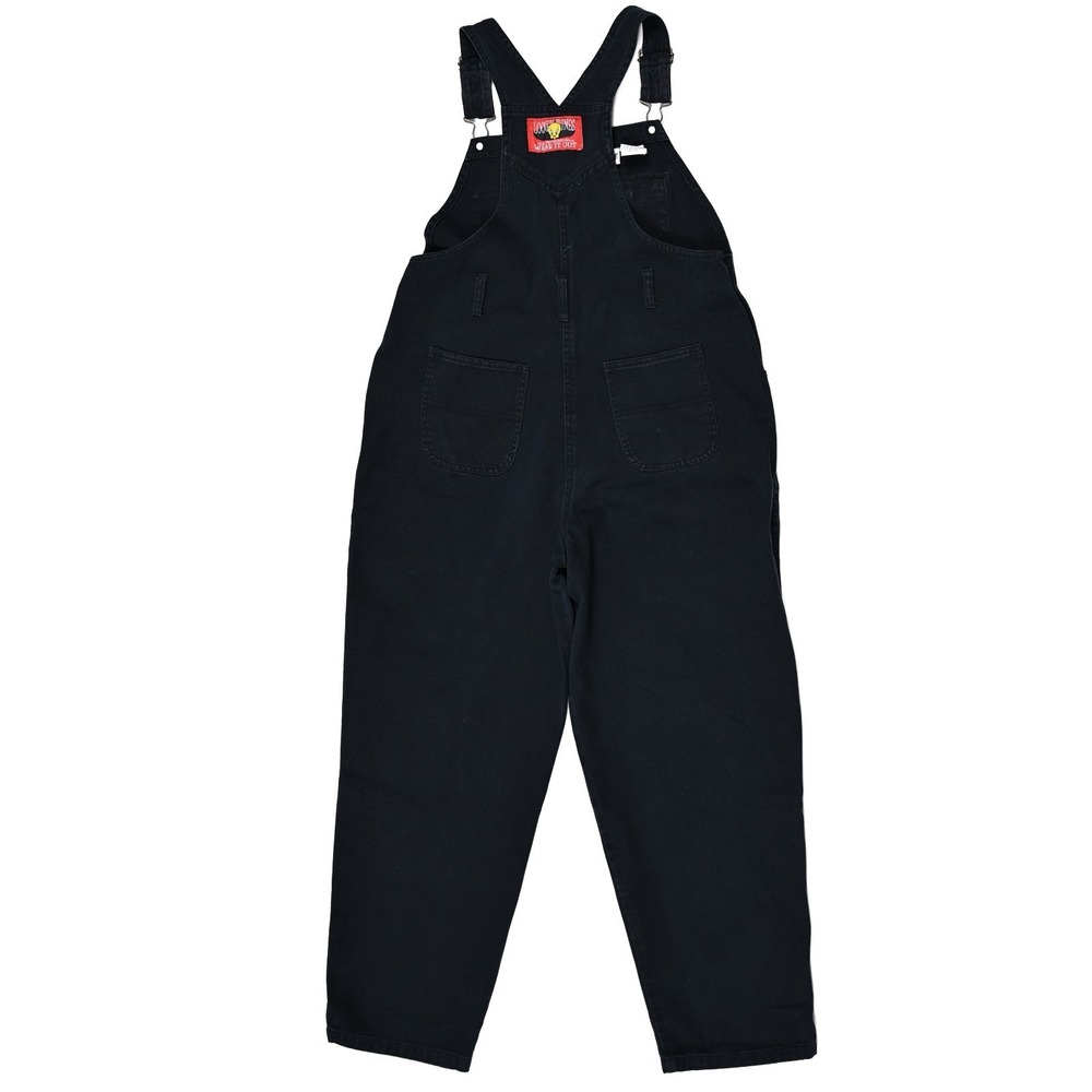 Vintage Looney Tunes Tweety Bird Overalls Womens 16 Dark Navy Embroidered 90s - Picture 8 of 11